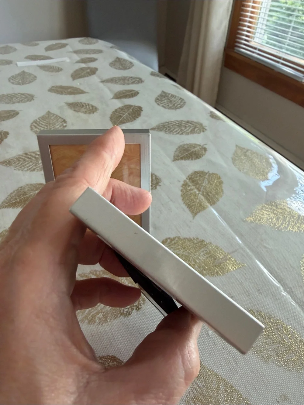 Silver Metal Picture Frame - Sleek Home Accents set of two 2“ x 3“ frames